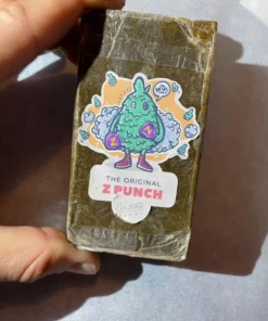 Shop Concrete Farms Z Punch Hash — fruity, candy-like hybrid hash with uplifting yet relaxing effects. Premium solventless quality. Discreet Europe & USA